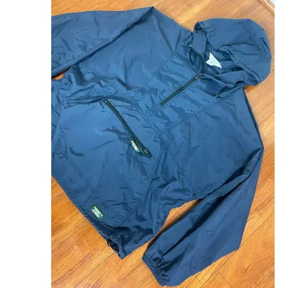 VTG 90s Men L.L. Bean 1/2 zip nylon lightweight anorak pullover windbreaker XL - Picture 2 of 5